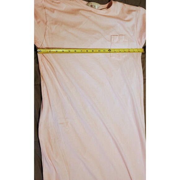 J.Crew T-Shirt Dress Womens Small Pink Pocket Short Sleeve Crewneck Casual - Picture 4 of 7